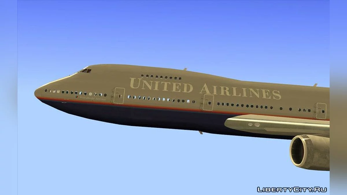 Боинг 747-100 United Airlines / GTA San Andreas