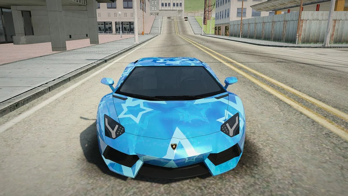 Lamborghini Aventador LP700-4 2012 Blue Star / GTA San Andreas