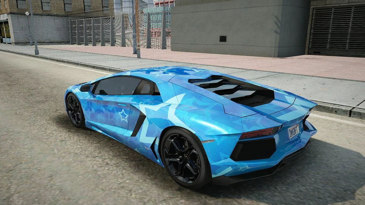 Lamborghini Aventador LP700-4 2012 Blue Star / GTA San Andreas