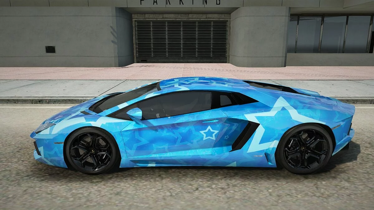 Lamborghini Aventador LP700-4 2012 Blue Star / GTA San Andreas