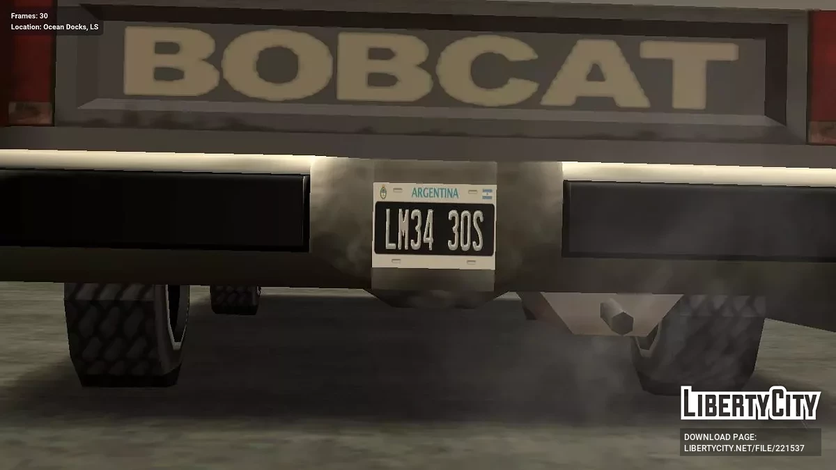 Аргентинские номерные знаки / GTA San Andreas