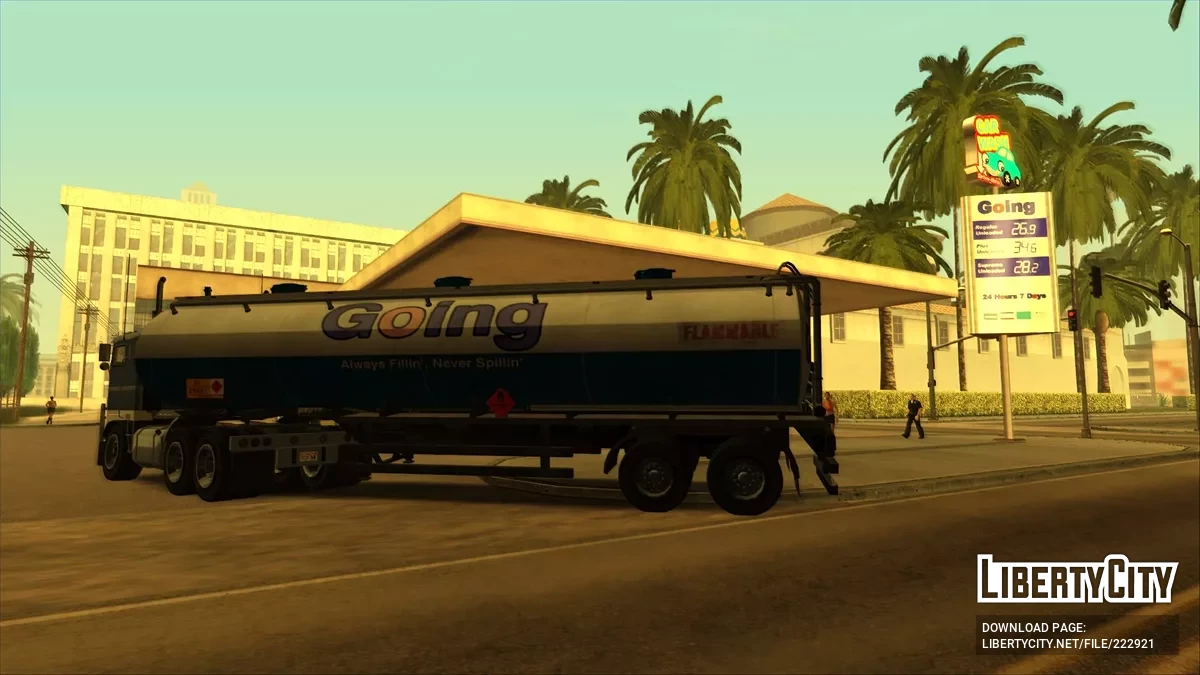 Дружественные покраски для трейлера-танкера Brute 90-х (+Экстры) / GTA San Andreas