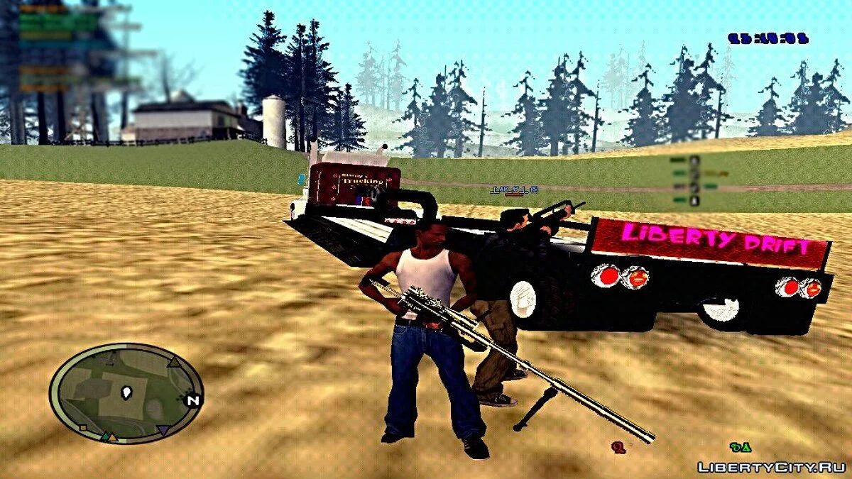 Транспортировать машины на прицепе BETA 2 / GTA San Andreas