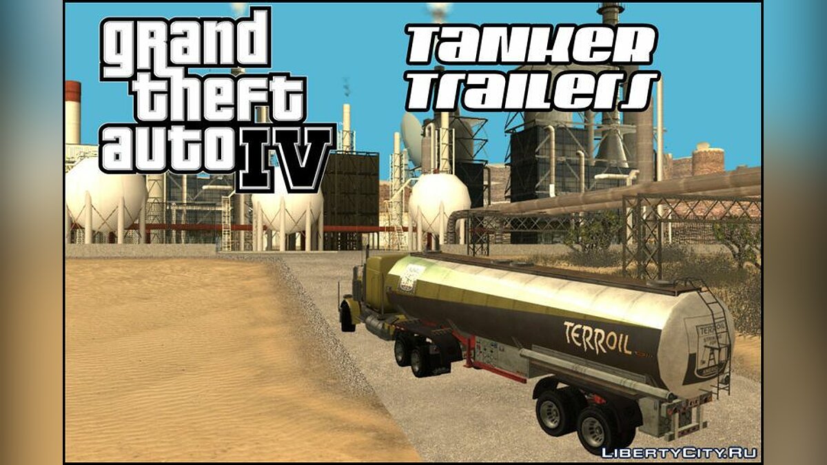 Скачать GTA IV Tanker Trailers для GTA San Andreas