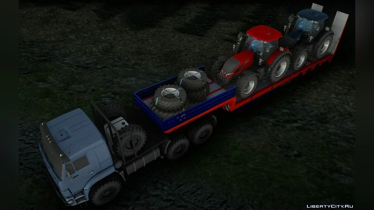 Трал с Тракторами Valtra S / GTA San Andreas