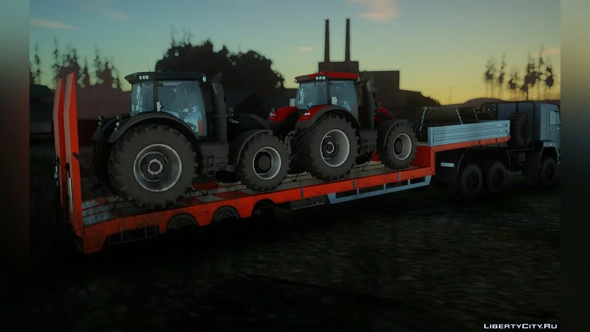Трал с Тракторами Valtra S / GTA San Andreas