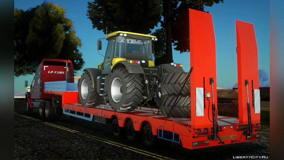 Трал с трактором JCB Fastrac / GTA San Andreas