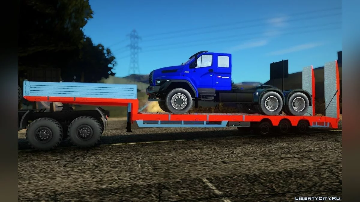 Трал с Уралом Некст 6х4 / GTA San Andreas