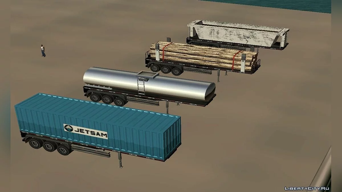B-Double Roadtrain Trailers Pack [SA Style] / GTA San Andreas