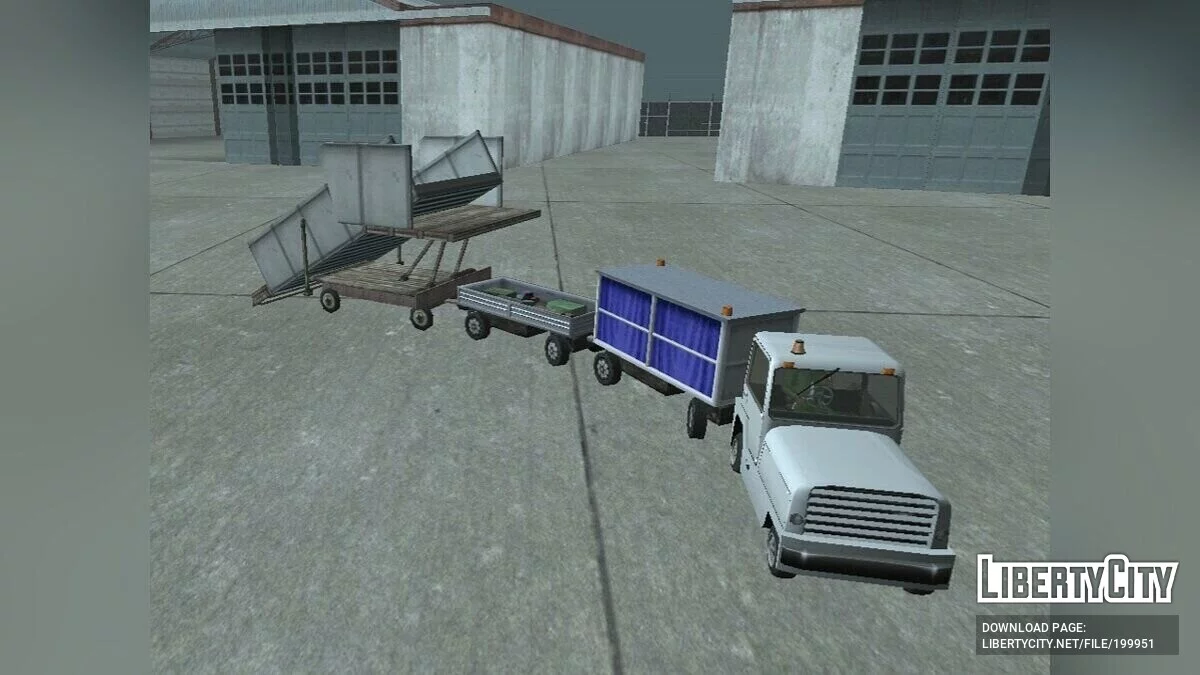 Прицеп лестница для пассажиров в Аэропорту ЛС / GTA San Andreas
