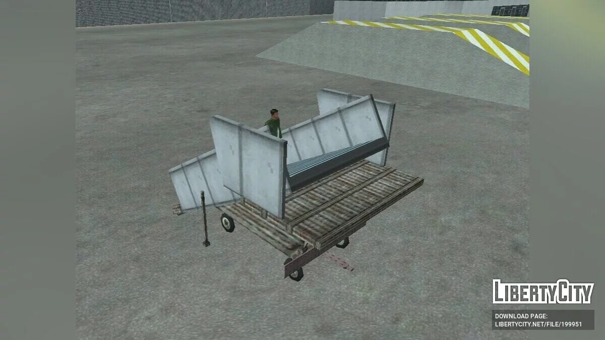 Прицеп лестница для пассажиров в Аэропорту ЛС / GTA San Andreas