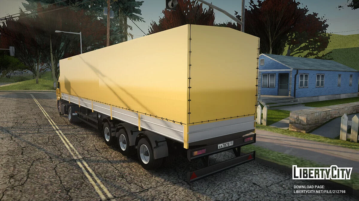Полуприцеп НЕФАЗ-93344 / GTA San Andreas