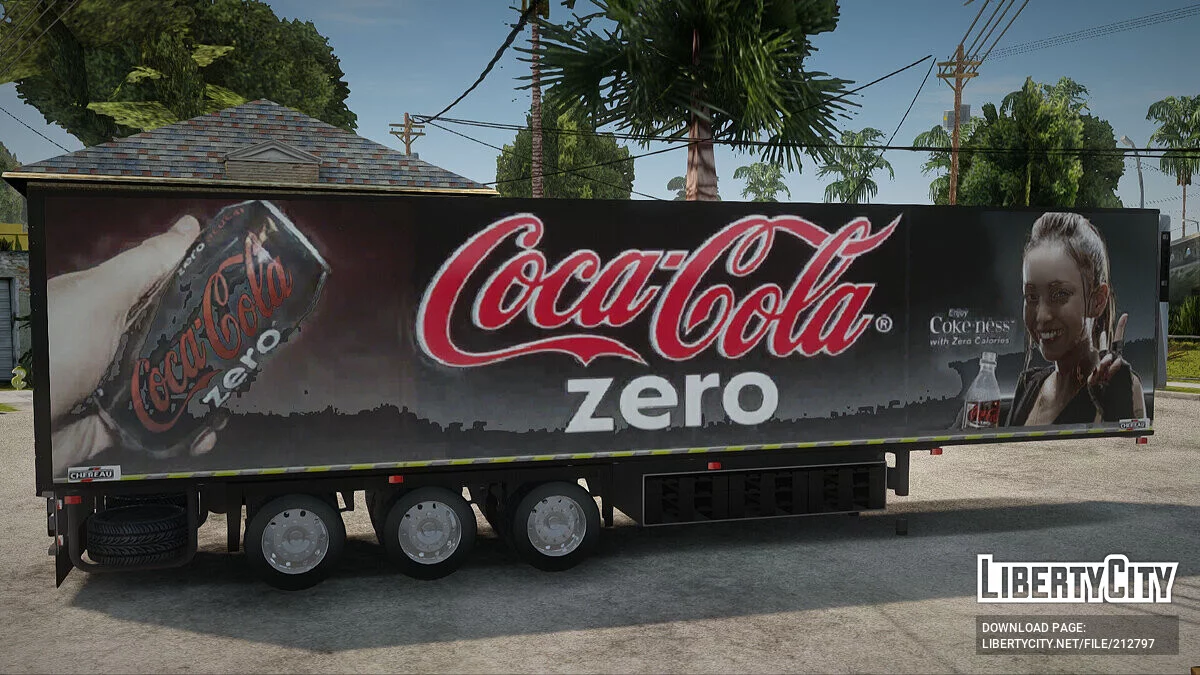 Прицеп Chereau Coca Cola Zero Truck / GTA San Andreas