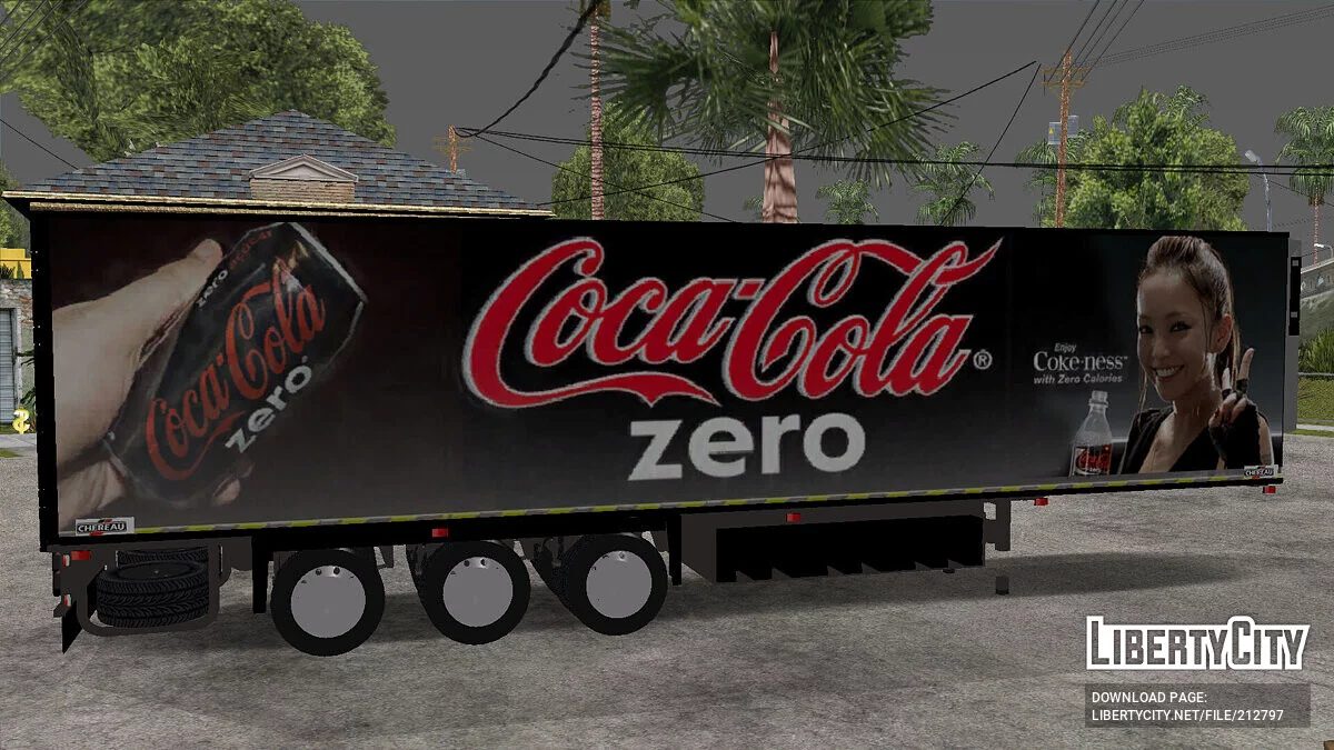 Прицеп Chereau Coca Cola Zero Truck / GTA San Andreas