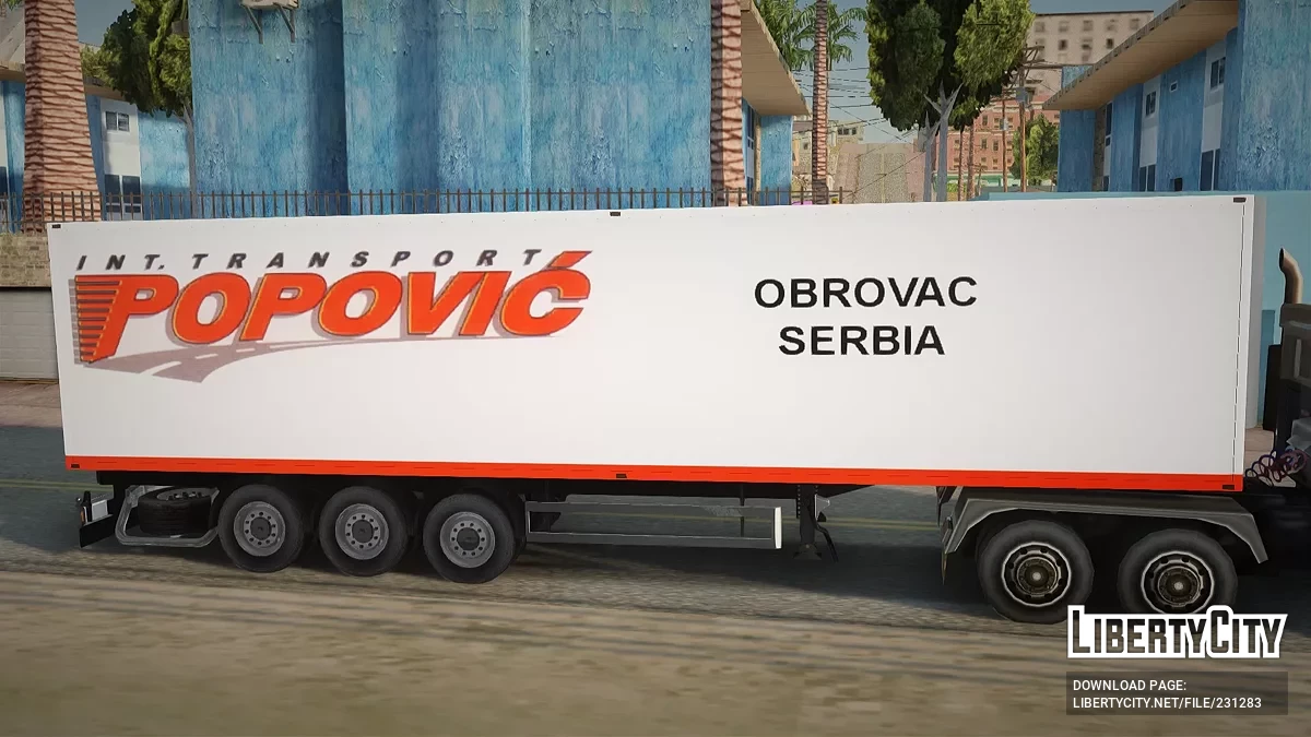 Грузовой прицеп Popović / GTA San Andreas
