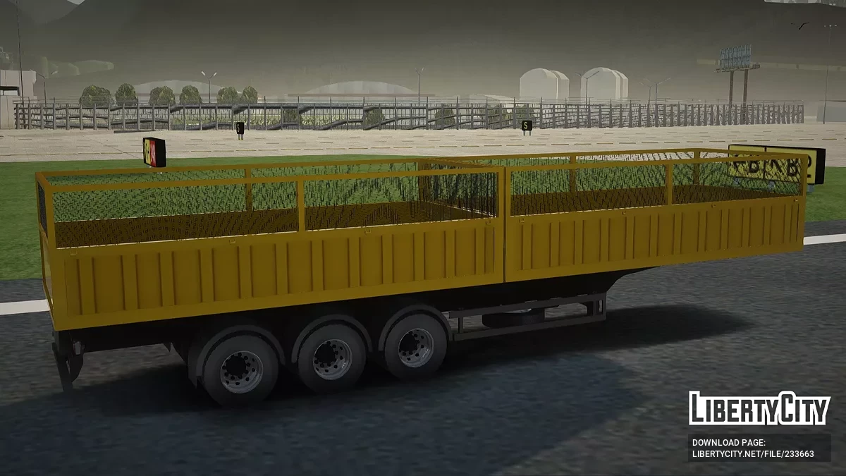 Бортовой прицеп с сеткой / GTA San Andreas