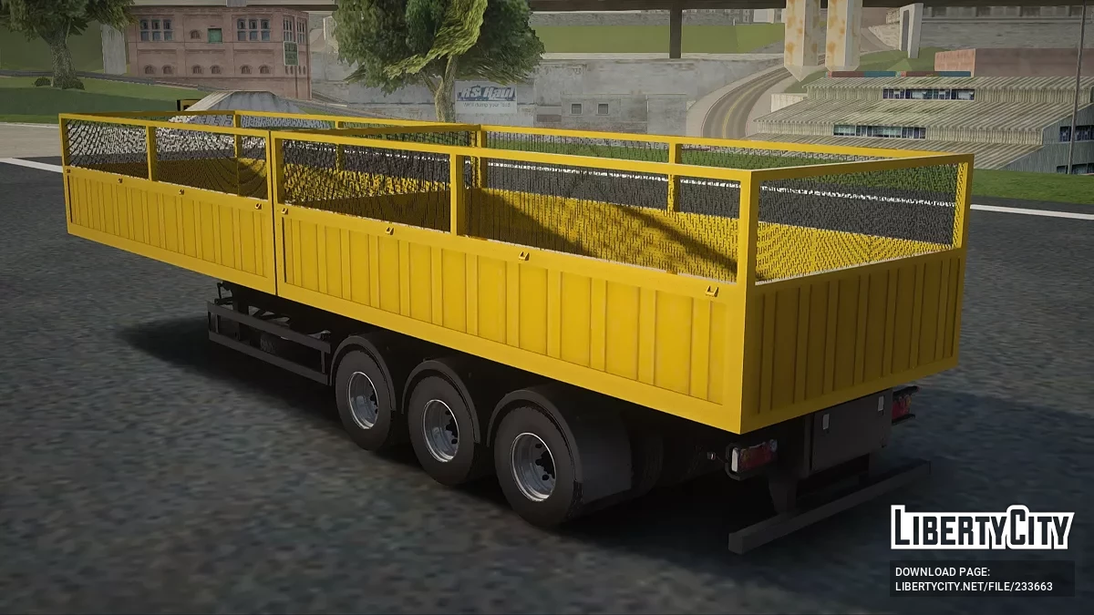 Бортовой прицеп с сеткой / GTA San Andreas