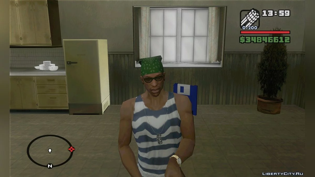 HD Жетоны с названиями рок групп для Cj / GTA San Andreas
