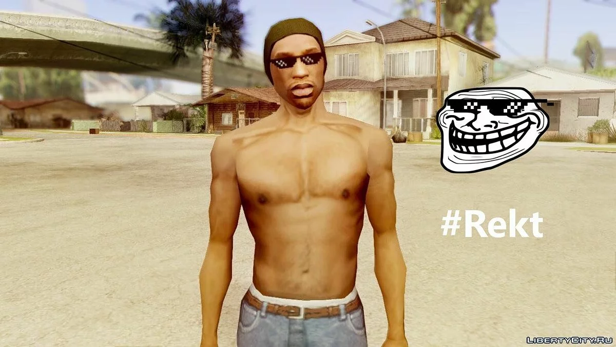 Get Rekt Sunglasses For CJ / GTA San Andreas