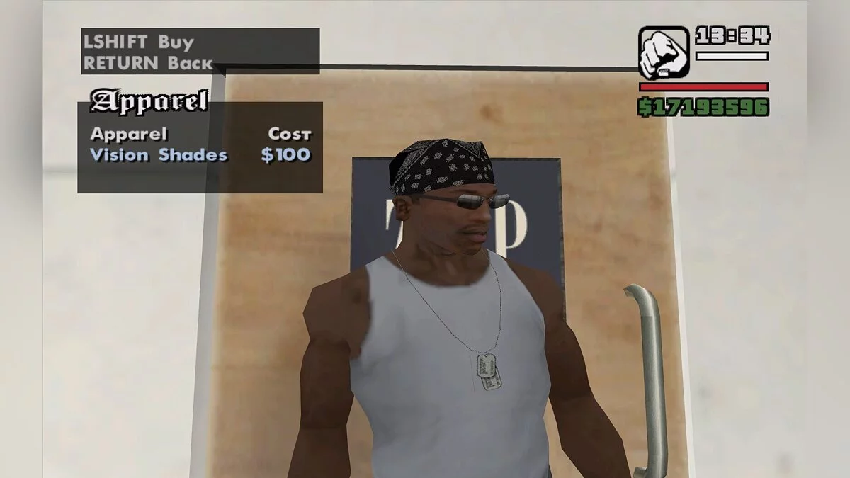 Очки Агента Смита / GTA San Andreas