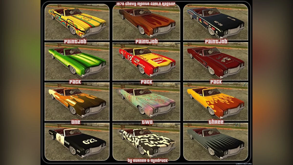 1970 Chevrolet Monte Carlo Ragtop / GTA San Andreas