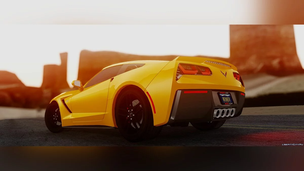 Chevrolet Corvette C7 Stinray 2014 1.0.1 / GTA San Andreas