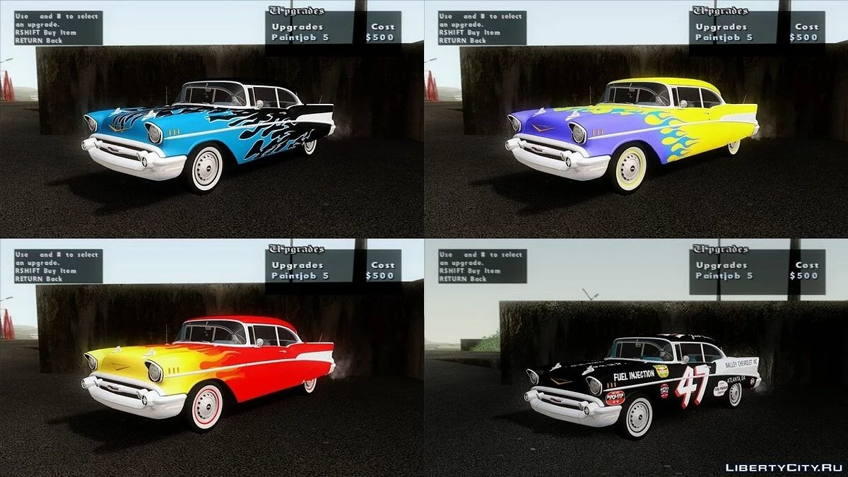 Chevrolet Bel Air Sport Coupe (2454) 1957 / GTA San Andreas
