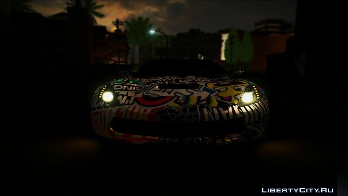 Chevrolet Corvette Stingray C7 Sticker Bomb 2014 / GTA San Andreas