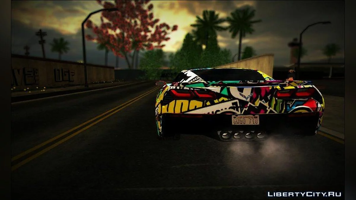 Chevrolet Corvette Stingray C7 Sticker Bomb 2014 / GTA San Andreas