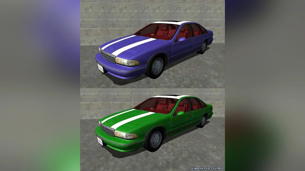 Chevrolet Caprice 1991 Taxi & 1993 Civilian Pack v1.1 / GTA San Andreas
