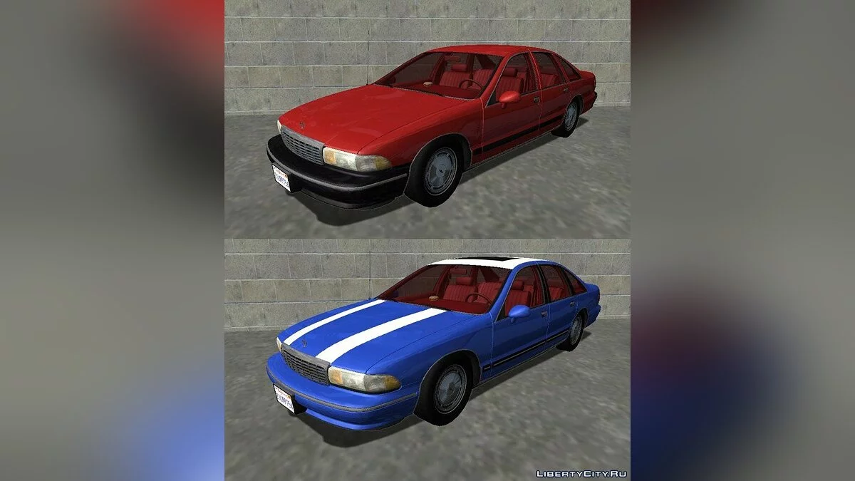 Chevrolet Caprice 1991 Taxi & 1993 Civilian Pack v1.1 / GTA San Andreas