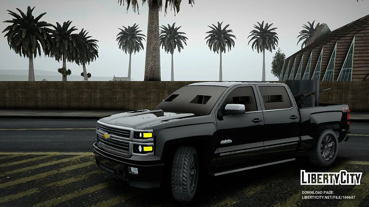 Chevrolet Silverado High Contry 2014 Artillada / GTA San Andreas