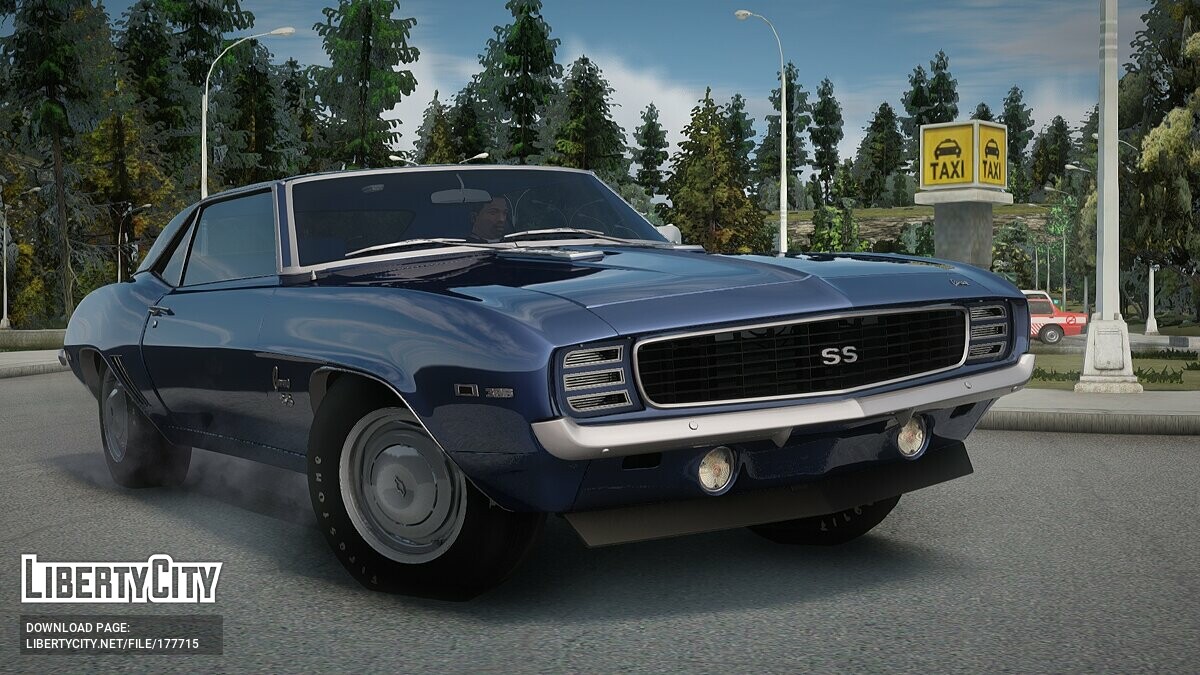 Скачать Chevrolet Camaro SS 396 1969 для GTA San Andreas