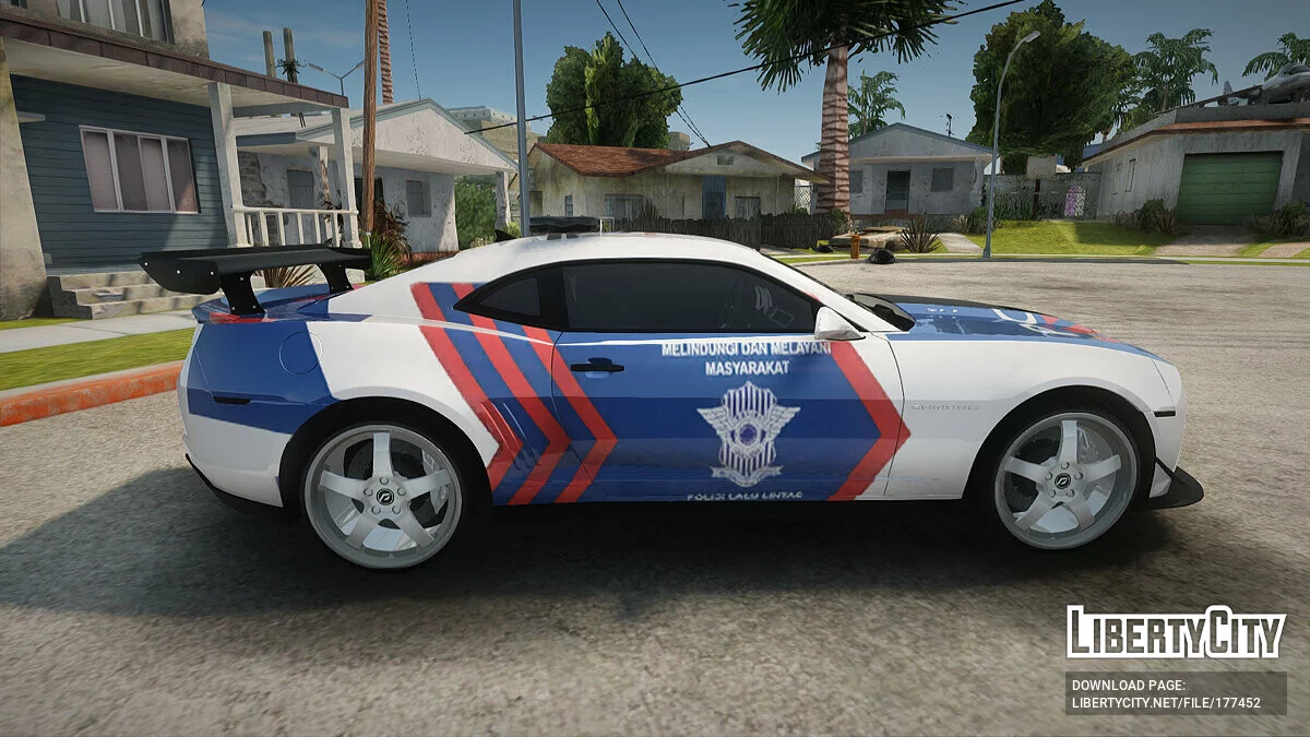 Chevrolet Camaro ZL1 Indonesian Police v2 / GTA San Andreas