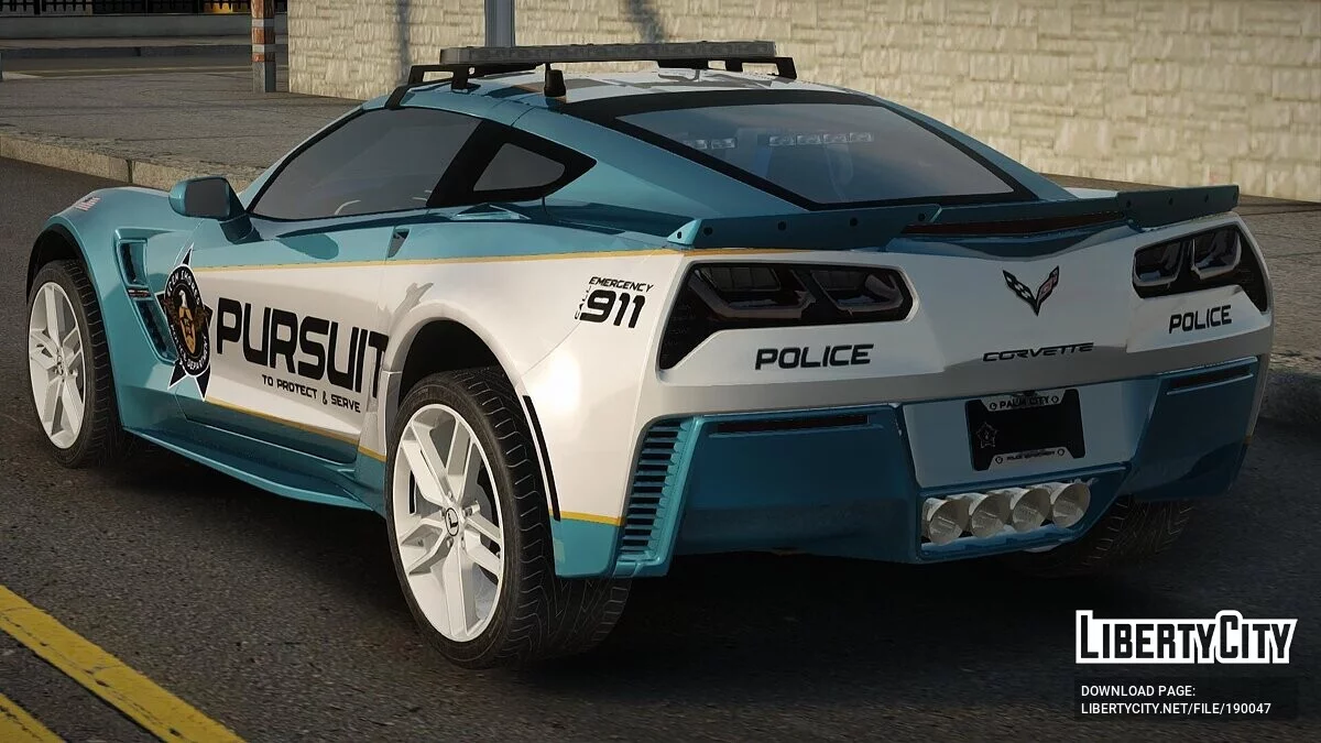 2017 Chevrolet Corvette Grand Sport Police / GTA San Andreas