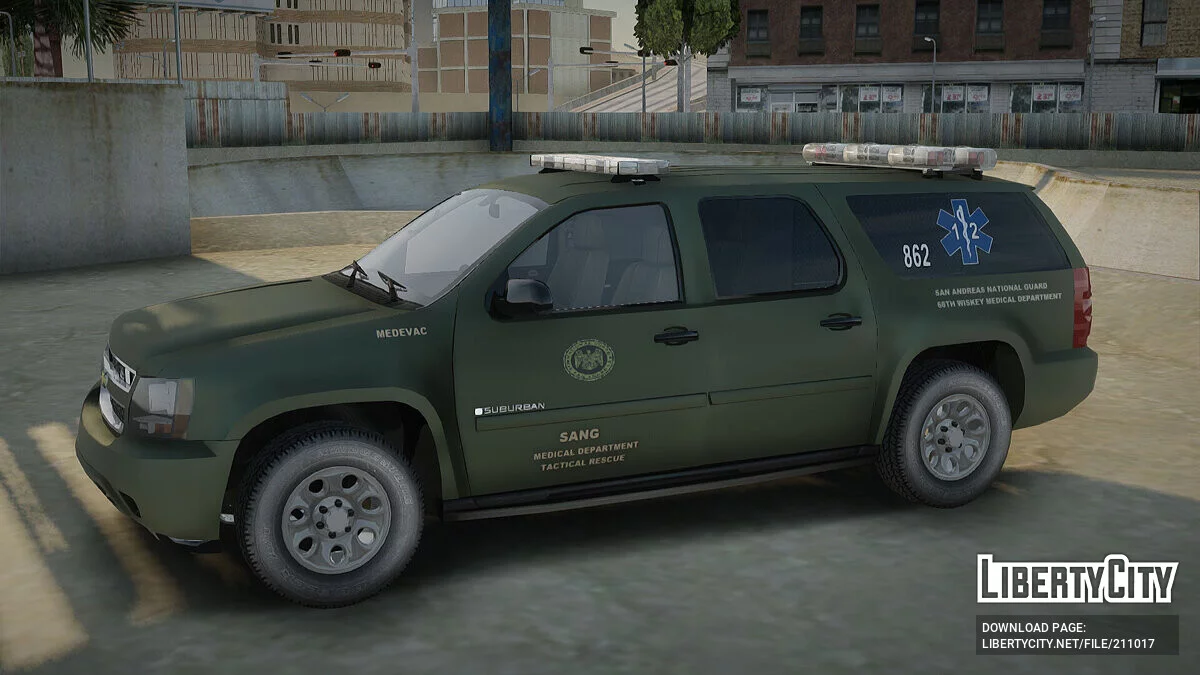 Chevrolet Suburban National Guard MedEvac / GTA San Andreas