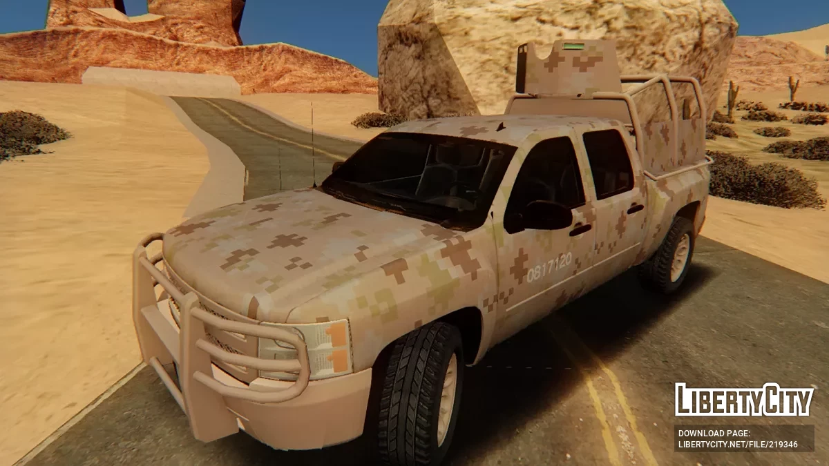 Chevrolet Silverado 2010 Sedena Cromatica Desertica Blindaje V2 / GTA San Andreas