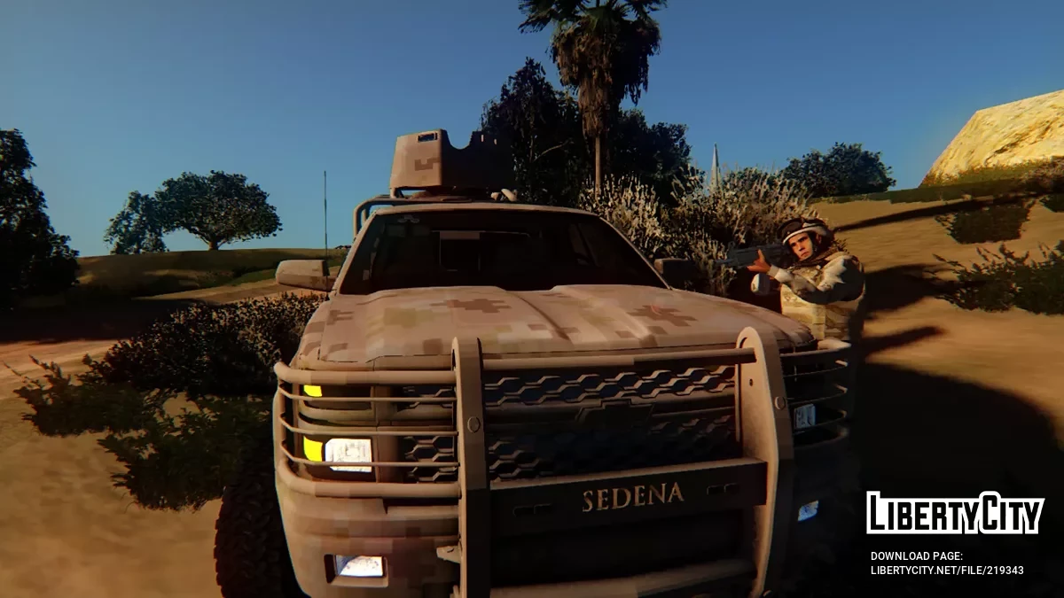 Chevrolet Silverado 2014 Sedena Cromatica Desertica Blindaje V2 / GTA San Andreas