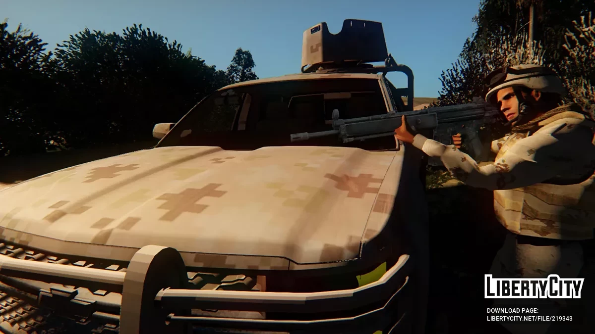 Chevrolet Silverado 2014 Sedena Cromatica Desertica Blindaje V2 / GTA San Andreas