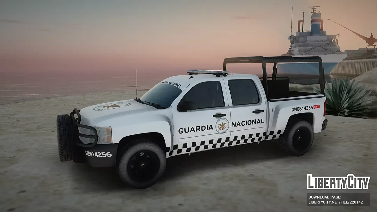 Chevrolet Silverado 2010 Double Cab National Guard Roll-Bar версия Marina / GTA San Andreas