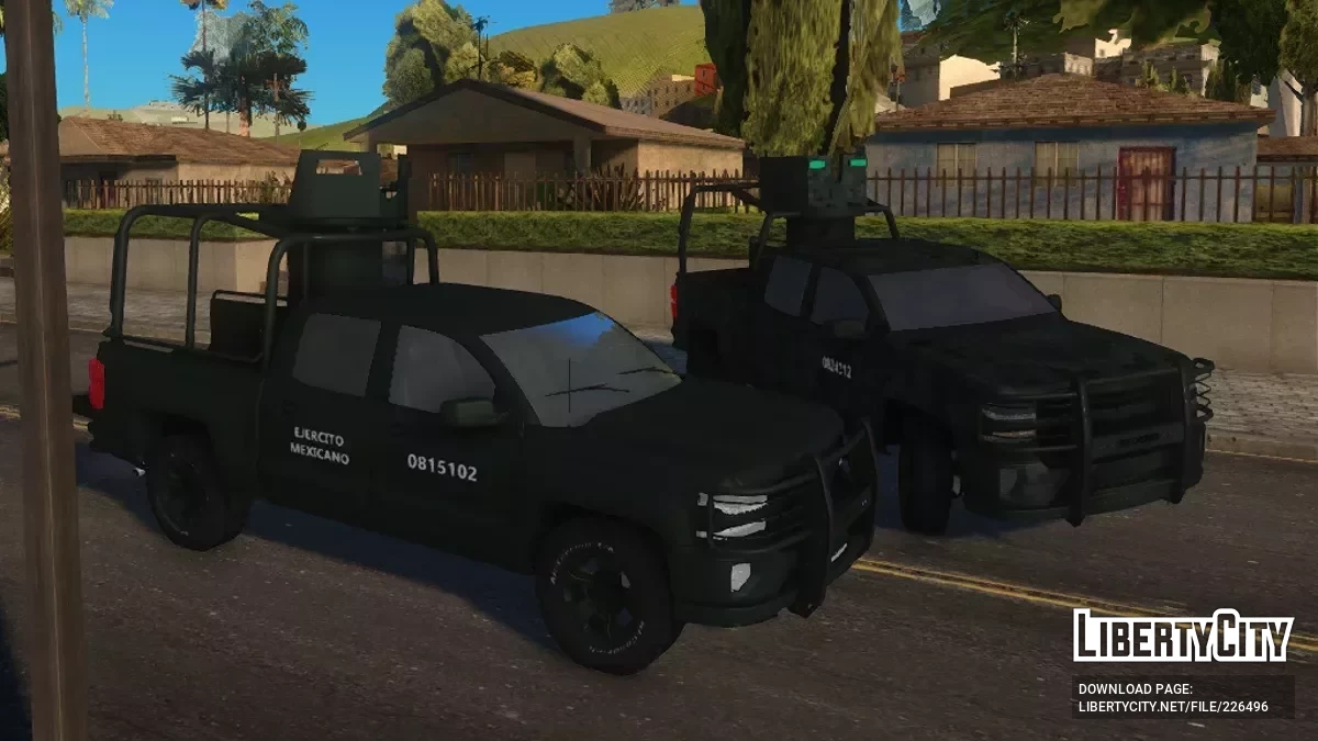 Chevrolet Silverado 2018 Bosque Color Liso Defensa / GTA San Andreas