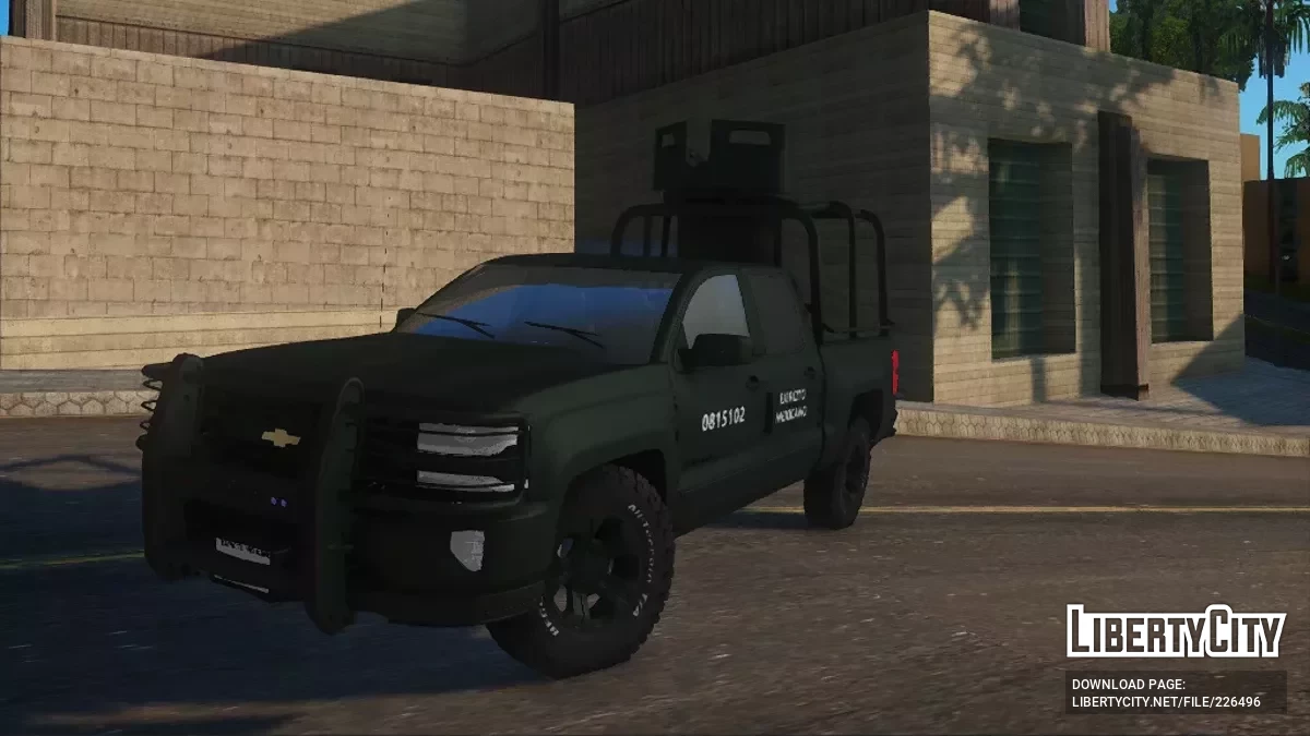 Chevrolet Silverado 2018 Bosque Color Liso Defensa / GTA San Andreas