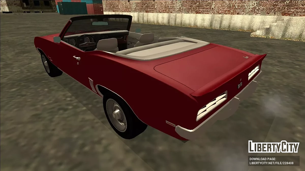 1969 Chevrolet Camaro SS 350 Convertible / GTA San Andreas
