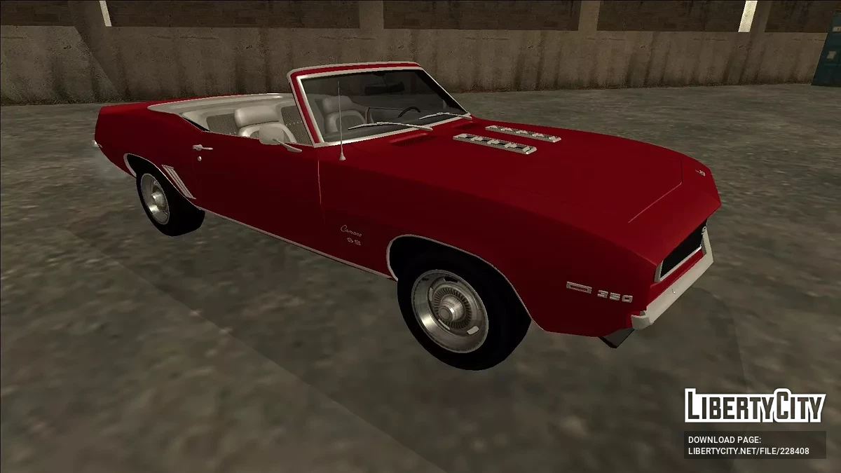 1969 Chevrolet Camaro SS 350 Convertible / GTA San Andreas