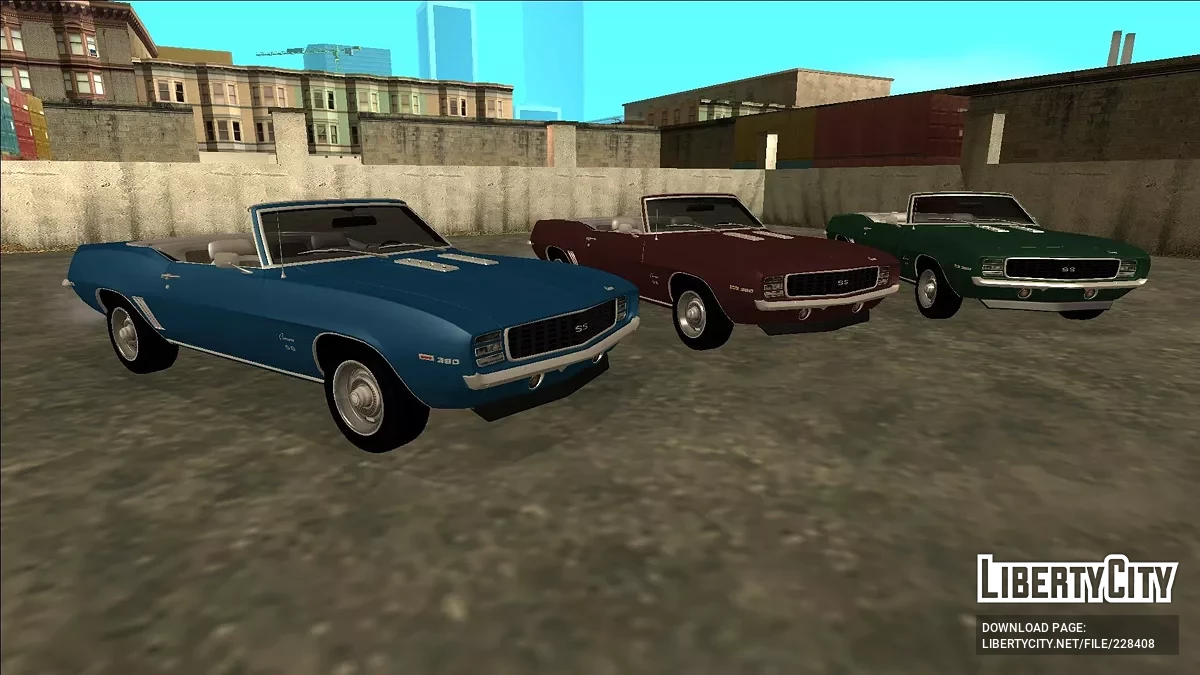 1969 Chevrolet Camaro SS 350 Convertible / GTA San Andreas