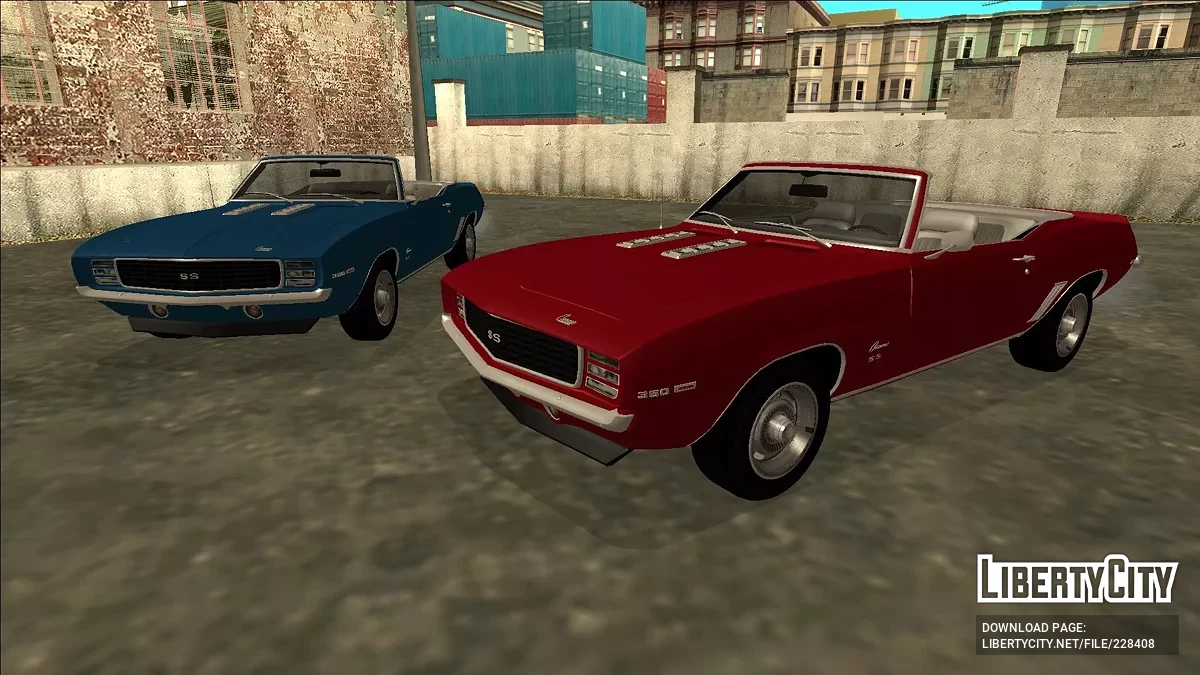 1969 Chevrolet Camaro SS 350 Convertible / GTA San Andreas