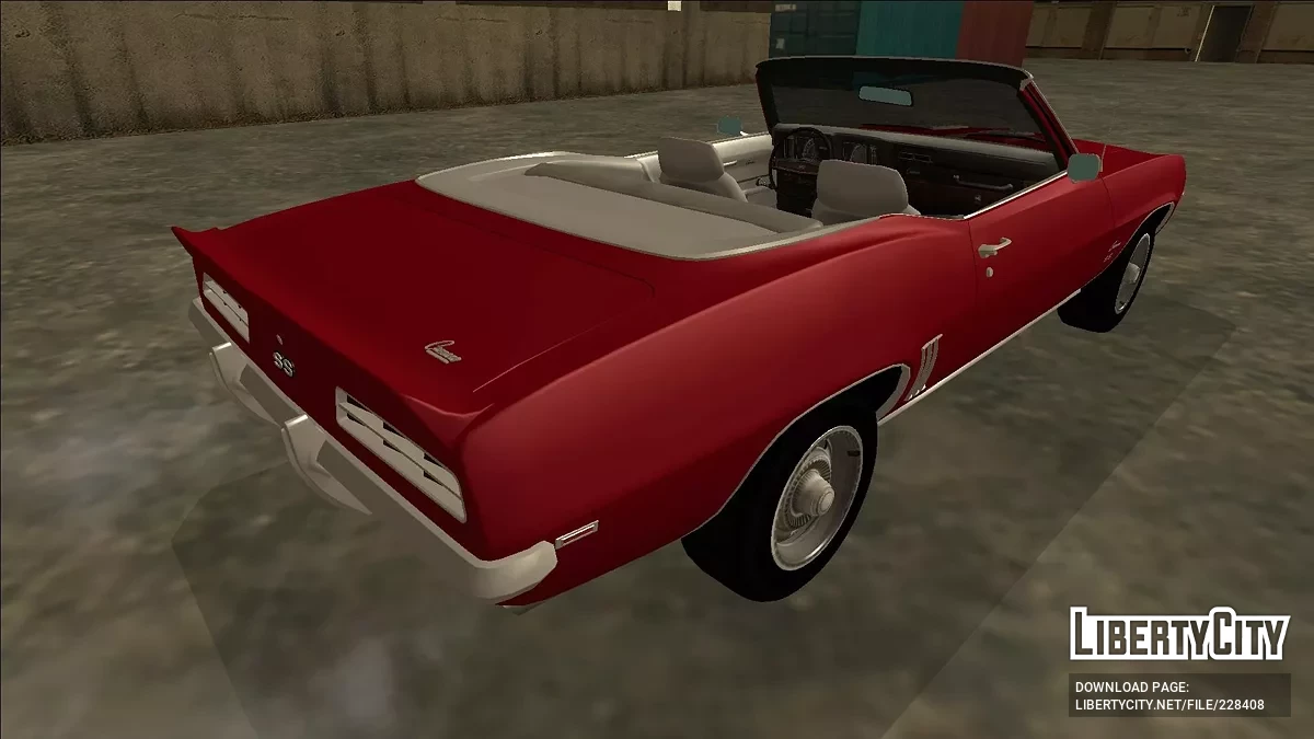 1969 Chevrolet Camaro SS 350 Convertible / GTA San Andreas