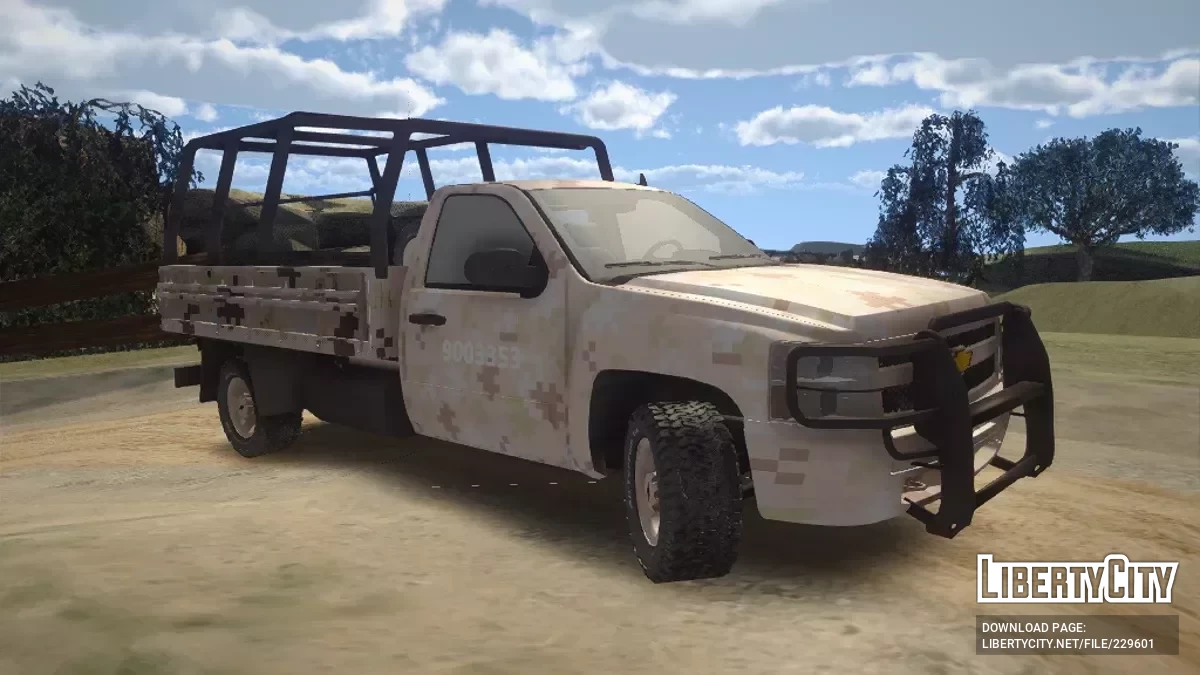 Chevrolet Cheyenne Carga Ejercito Mexicano Desierto / GTA San Andreas