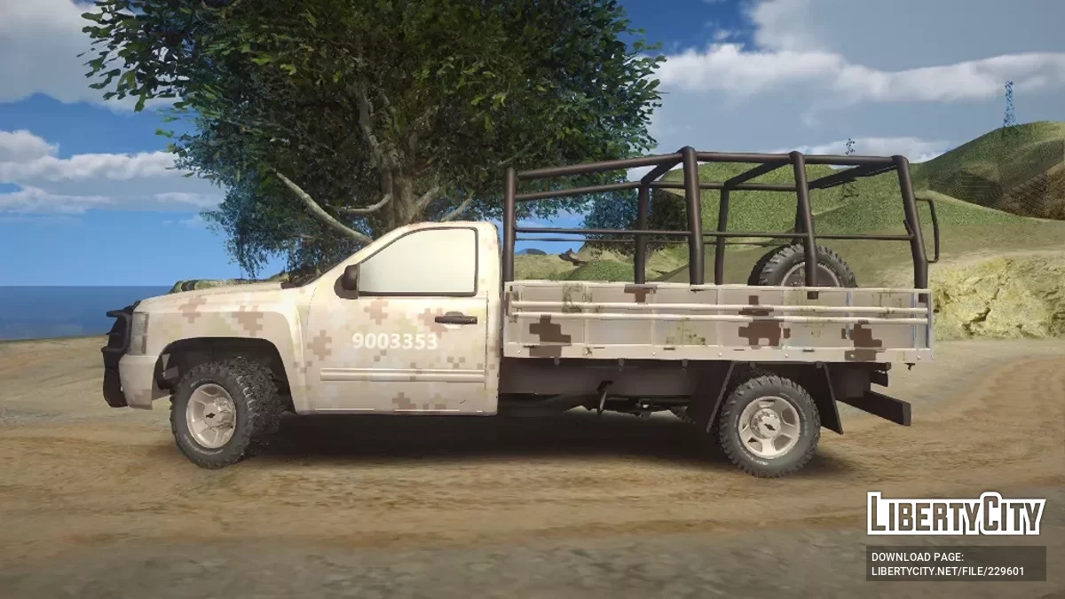 Chevrolet Cheyenne Carga Ejercito Mexicano Desierto / GTA San Andreas