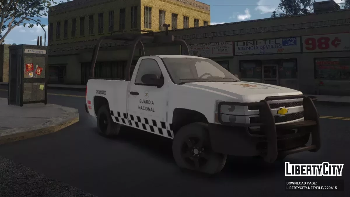 Chevrolet Silverado 2010 1 Cab Guardia Nacional / GTA San Andreas